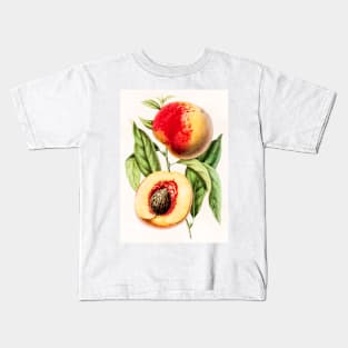 Hand drawn apricot peach Kids T-Shirt